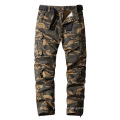 Wholesale mens casual camo cotton trousers multi six pocket cargo pants for men with side pockets